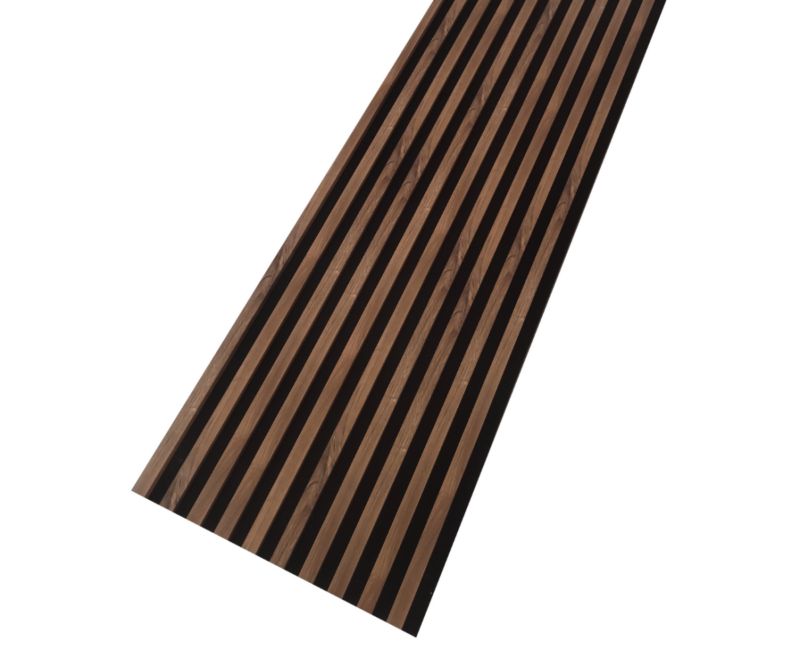 Lamele na czarnym filcu 26,5 x 275 cm Mebano PRO orzech 8 szt.