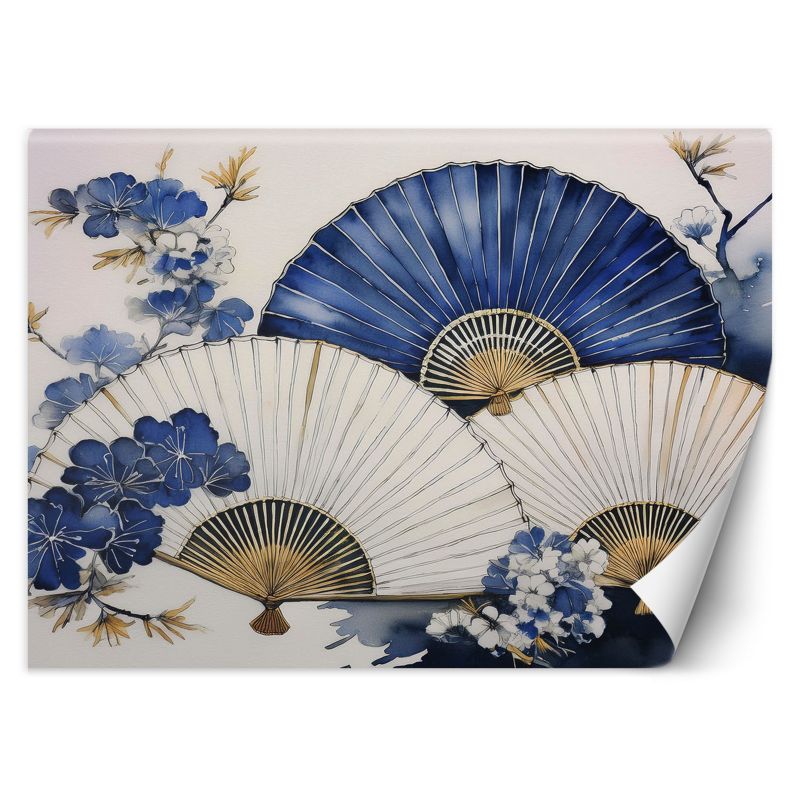 Fototapeta Feeby Japoński wachlarz niebieski 200x140 1 szt