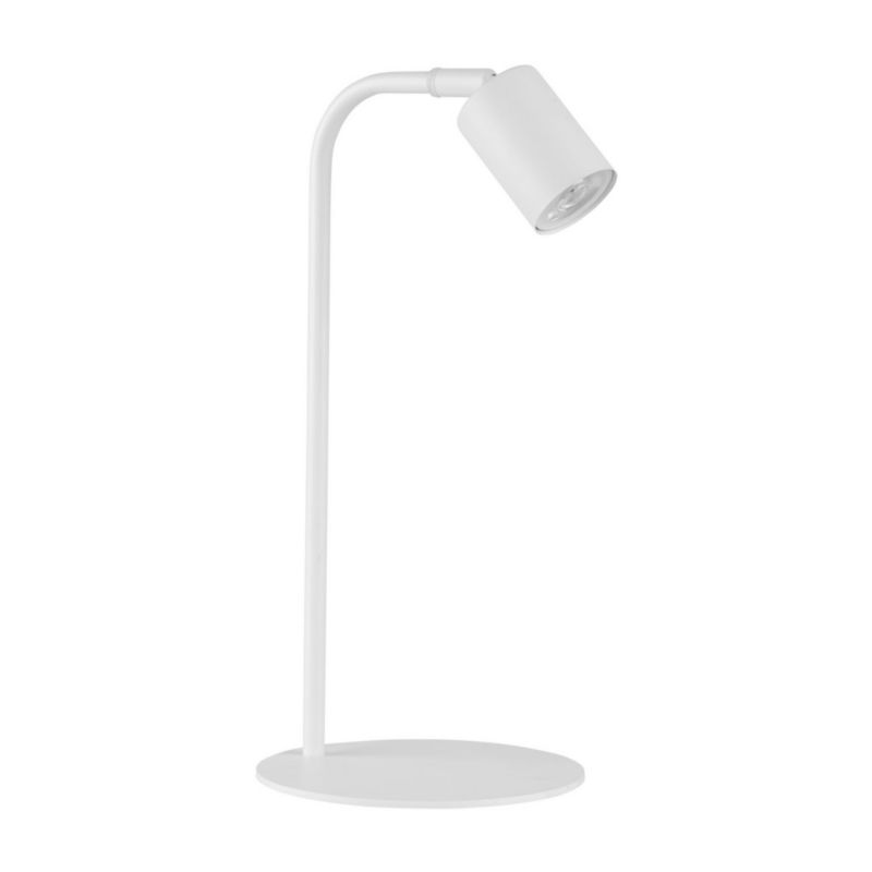 Lampka biurkowa TK-Lighting Logan biała 1 x GU10 x 10W IP20 wym: 40 x 18 x 20 cm metal - 1 szt.