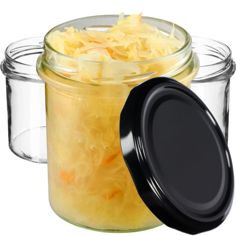 Słoiki KADAX Słoik 350ml Szklane Na Przetwory Dżem miód Zakrętki Fi82 50 szt.