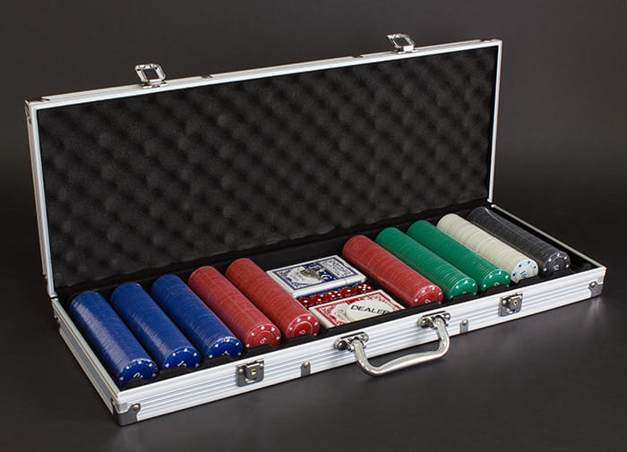 Zestaw do Pokera 500 żetonów CA10C +aluminiowa walizka - Henryx24