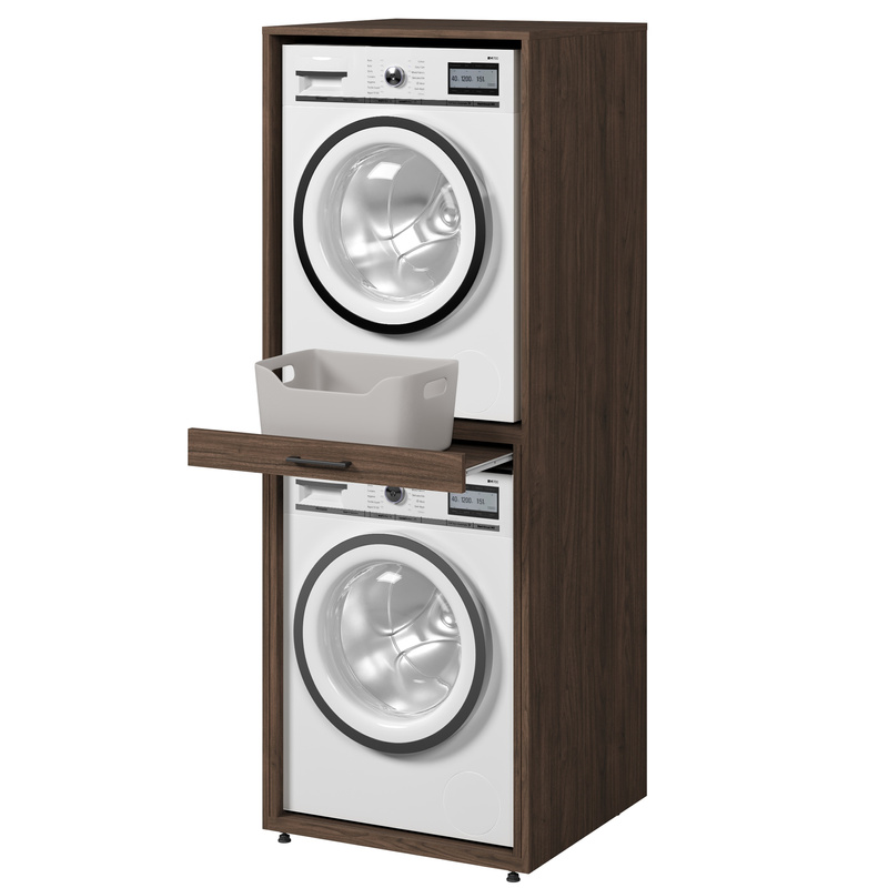 Szafka nad pralkę 69 cm z szufladą AZA orzech