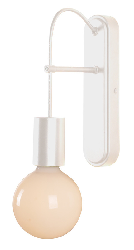 Biały kinkiet ścienny loft do salonu ALTO metal