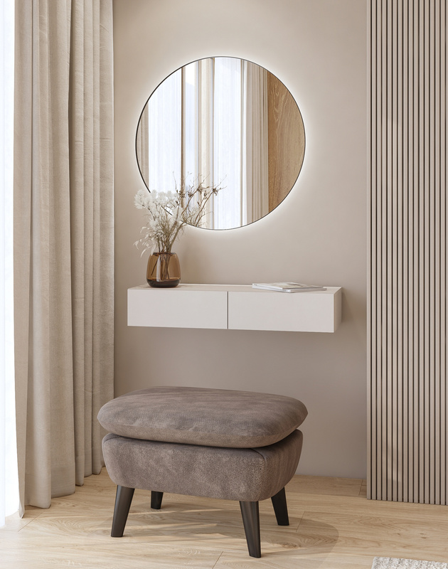 Nowoczesna toaletka wisząca do sypialni 90cm kaszmir JUKON