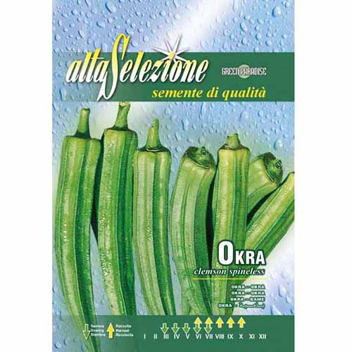 1 szt, Okra Clemson Spineless Morami - Nasiona: Ilość w opakowaniu: 9 g