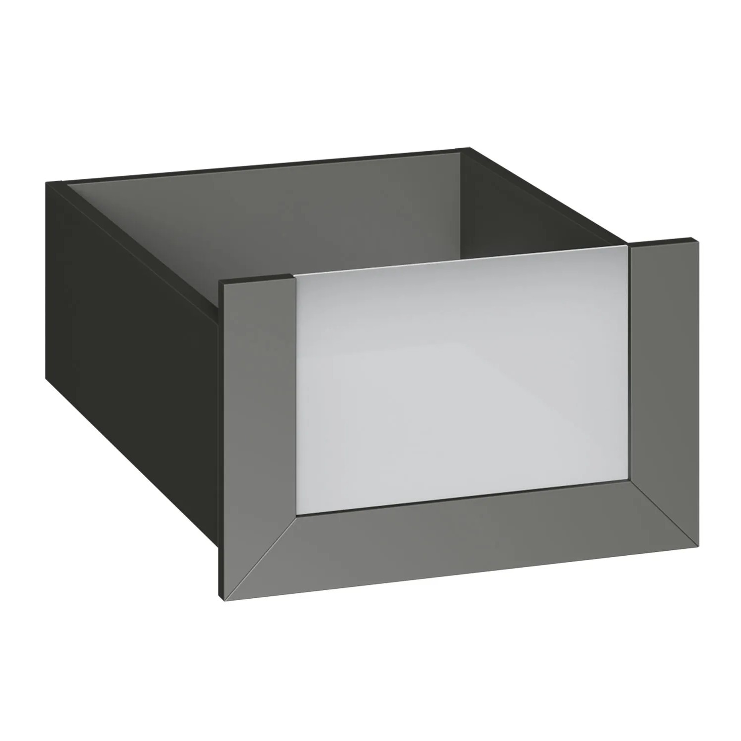 Szuflada grafit ze szklanym frontem 50 x 25 cm Garderoby/Szafy Modułowe
