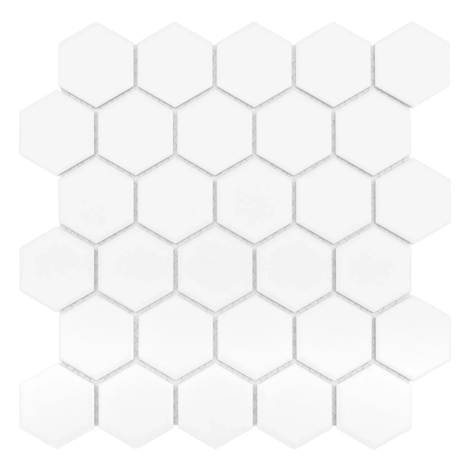 Mozaika Hexagon white 28 x 27,1 cm
