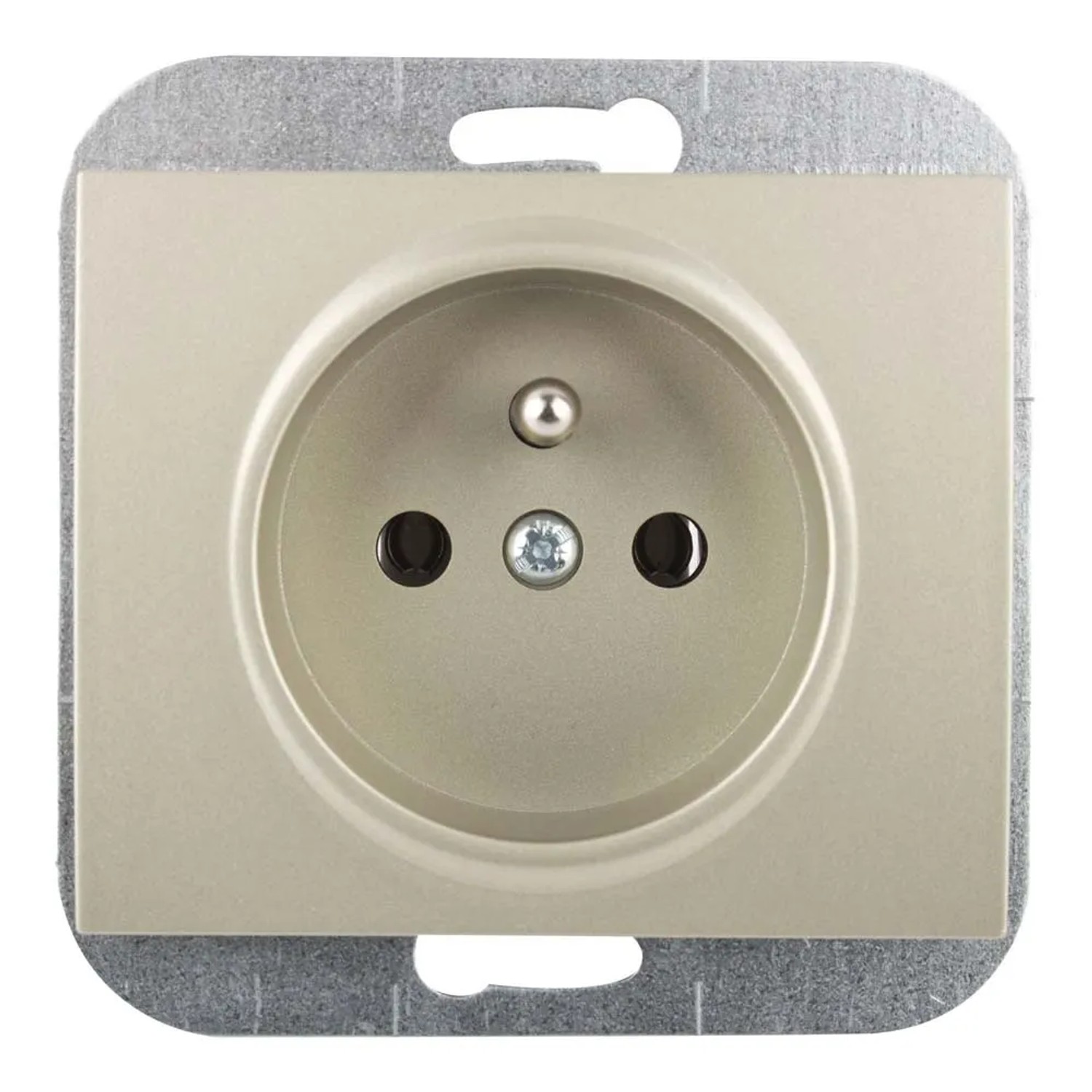 Abex Gniazdo Nova Moduł 2P+Z satynowe