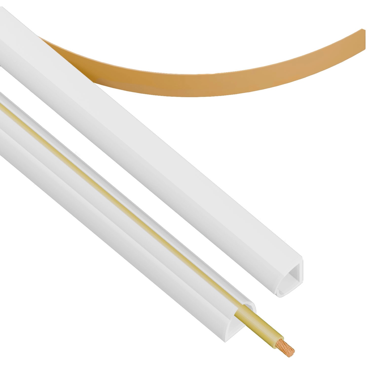 Listwa z gumą LSM 8/9 biała 1,15 m