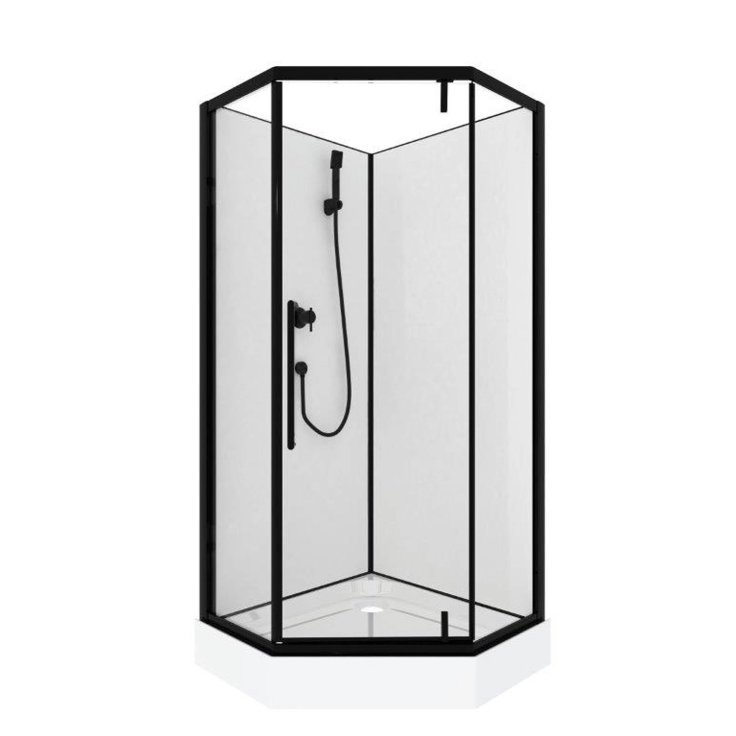 Kabina prysznicowa Lima 90 czarna