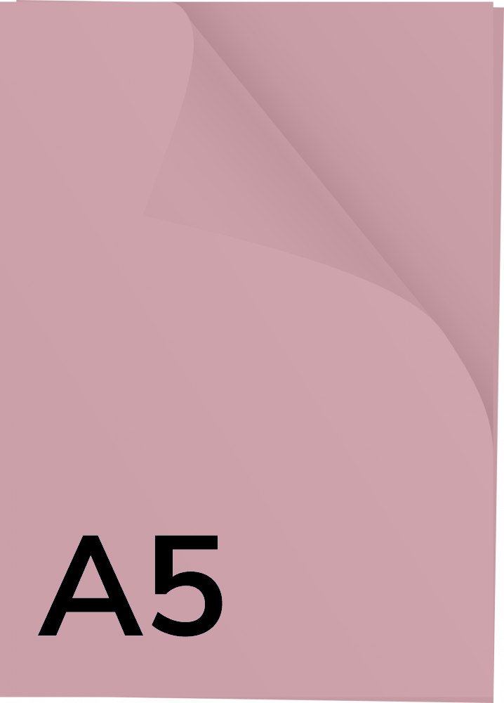 Papier kolorowy Rainbow, A5, 80g/m2, 500 arkuszy, różowy (R55)