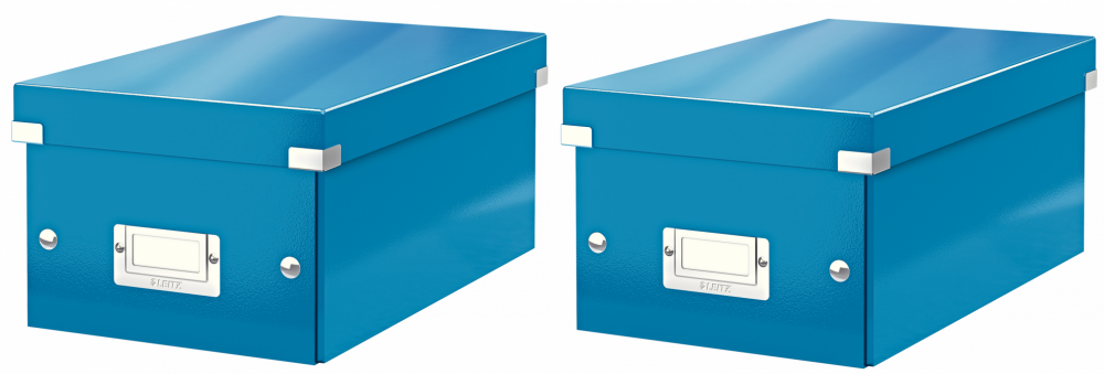 2x Pudełko do przechowywania Leitz Click&Store, 147x206x352mm, 1 sztuka, niebieski