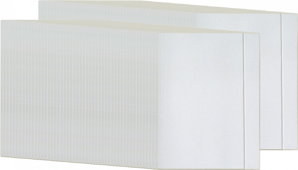 100x Teczka kartonowa z gumką Lux Barbara, A4, 250g/m2, biały