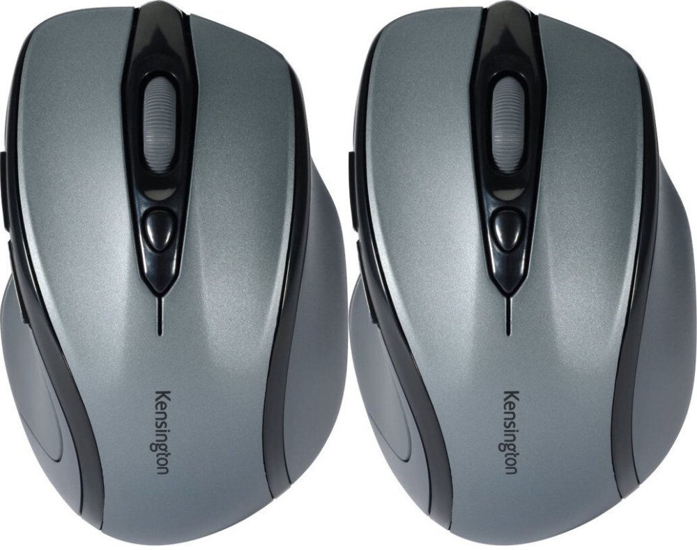2x Myszka bezprzewodowa Kensington, Pro Fit, średniowymiarowa, optyczna, grafitowy