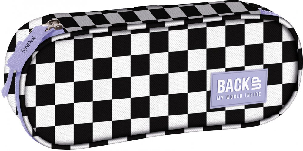 Piórnik szkolny BackUP 7 A Szachownica, 1-komorowy, bez wyposażenia