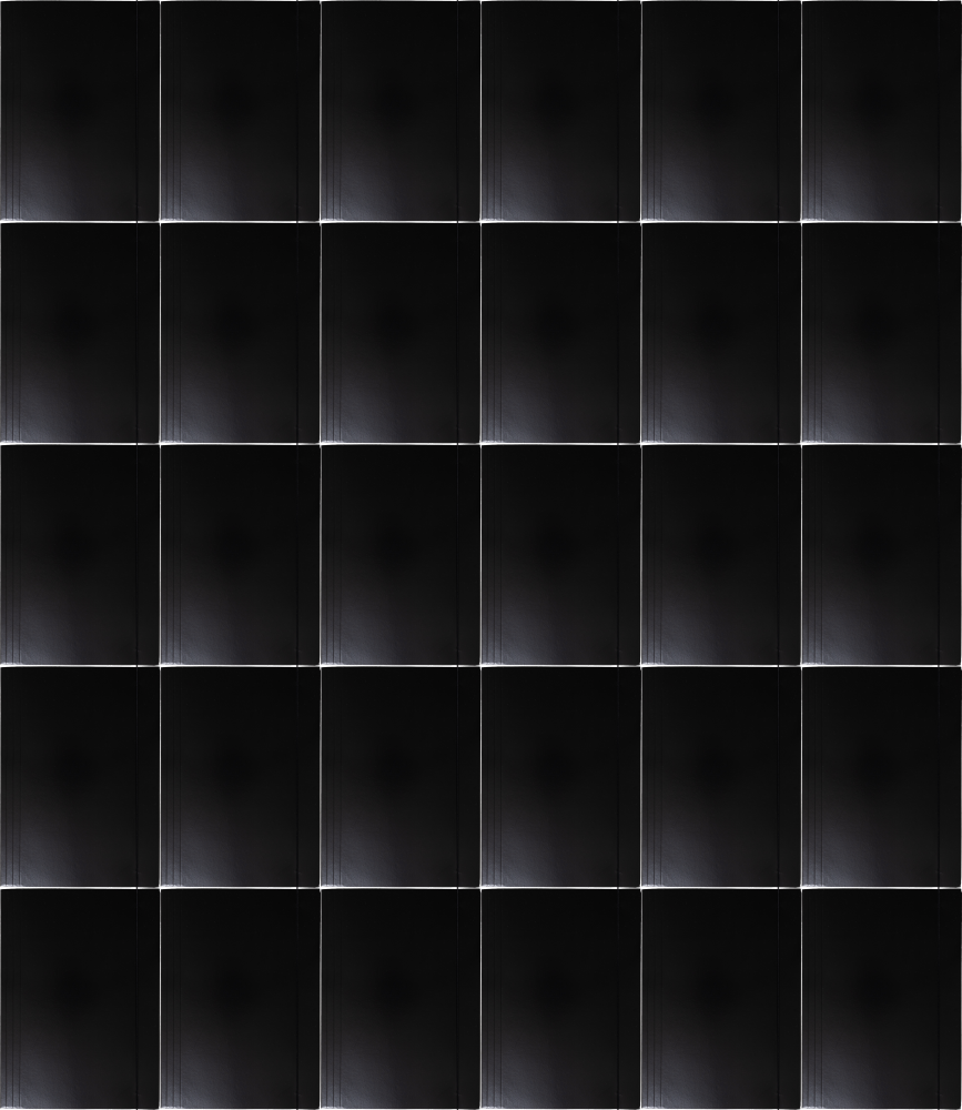 75x Teczka kartonowa z gumką Barbara, lakierowana, A4, 400g, czarny