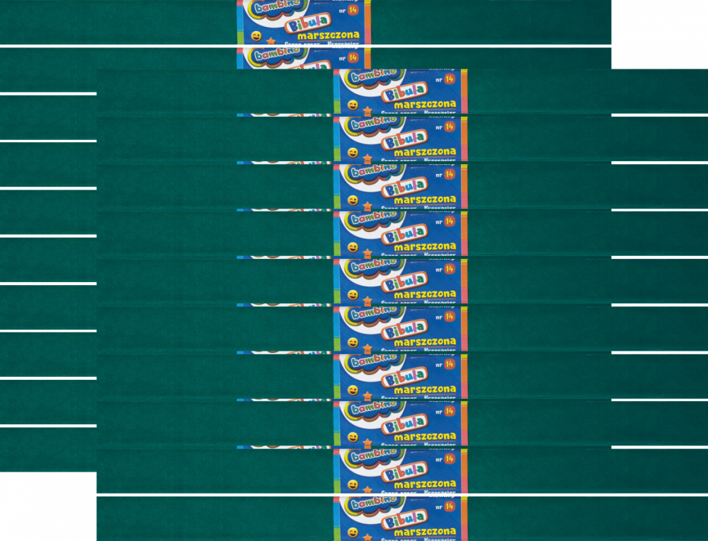 25x Bibuła marszczona Bambino, 200x50cm, turkusowy ciemny