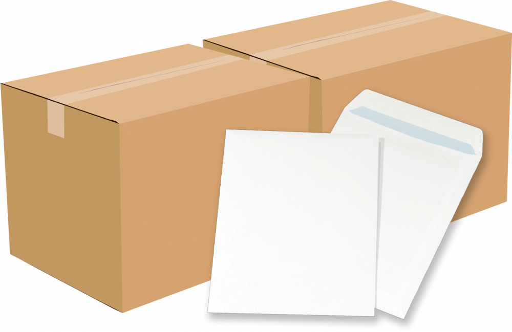 2x Koperta standardowa NC, C5, samoklejąca SK, 500 sztuk, biały