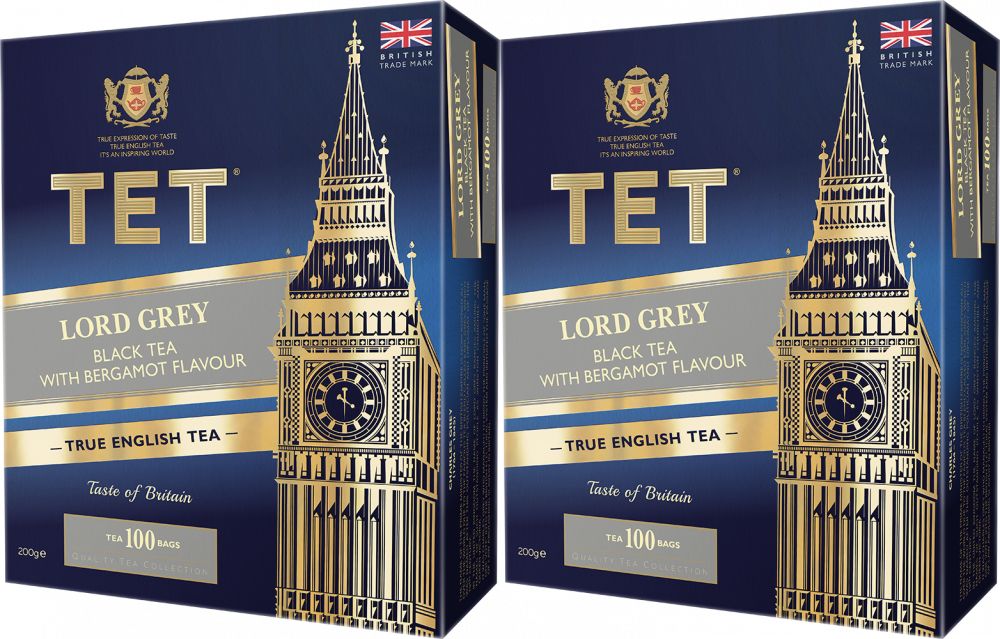 2x Herbata Earl Grey w torebkach Tet Lord Grey with Bergamot, z bergamotką, 100 x 2g