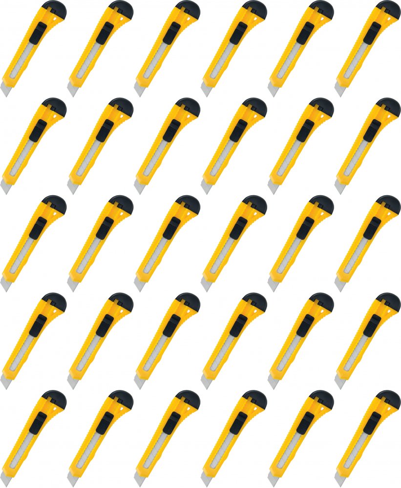 40x Nożyk z wymiennym ostrzem Grand GR-708/GR-09, 18mm, mix kolorów