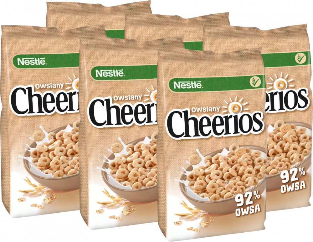 6x Płatki śniadaniowe Nestle Cheerios Owsiany, 210g