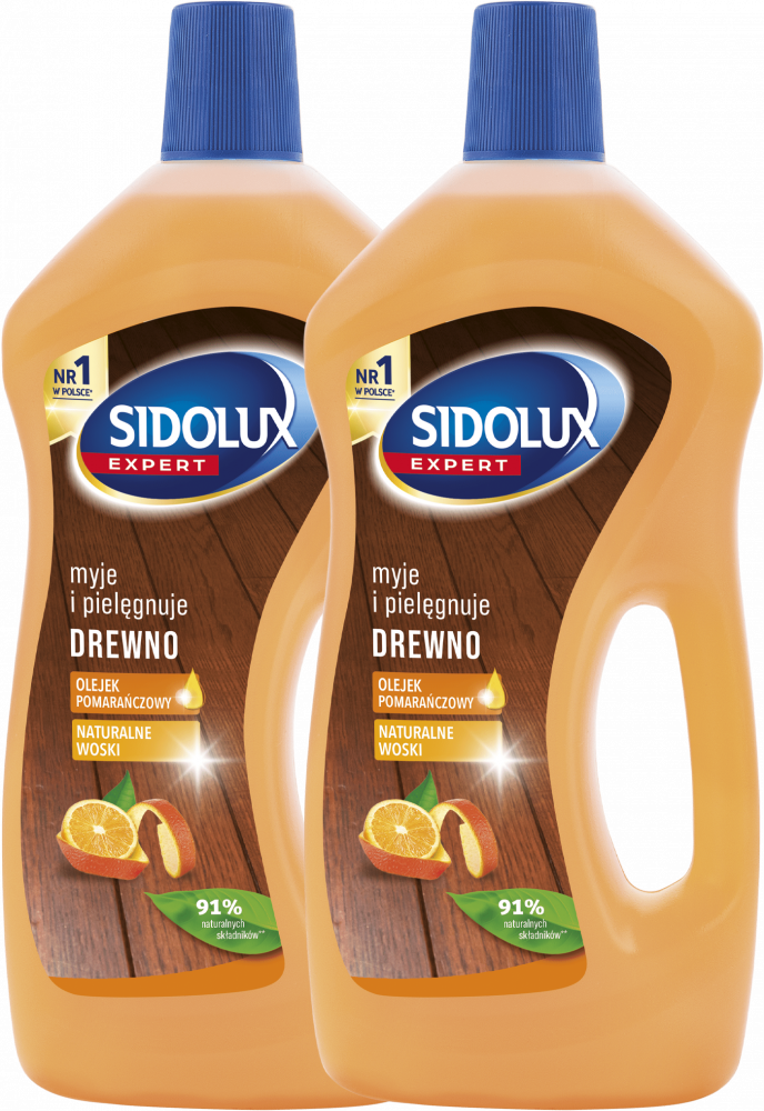 2x Płyn Sidolux Ekspert, do mycia drewna, 750ml