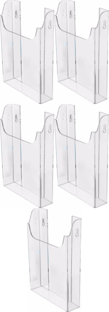 5x Kieszeń na ulotki Artcop, wisząca, pionowa, A6, pleksi, przezroczysty