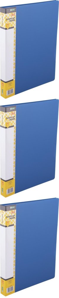 3x Album ofertowy D.Rect, A4, 40 koszulek, niebieski