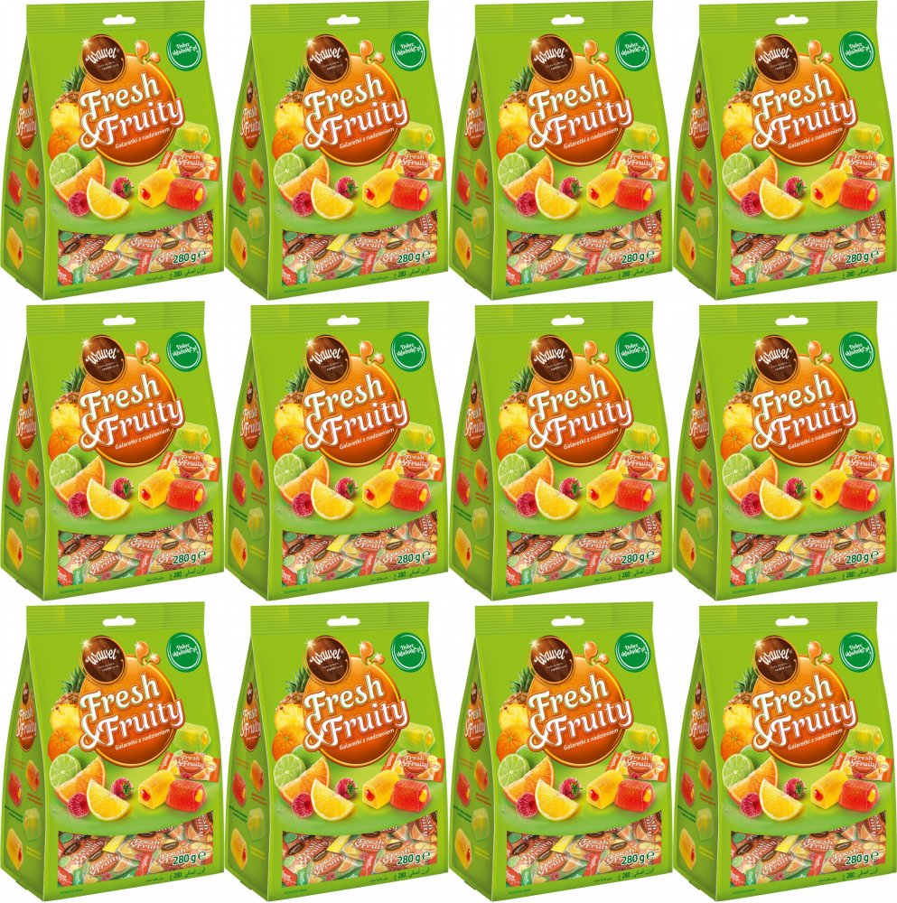 12x Galaretki Wawel Fresh&Fruity, 245g