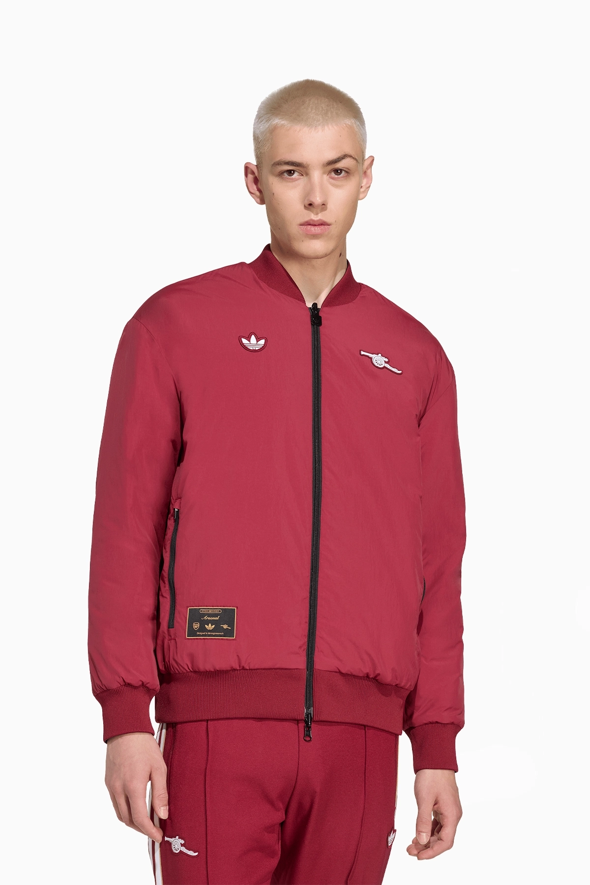 Kurtka adidas Arsenal FC 25/26 Terrace Icons - Czerwony