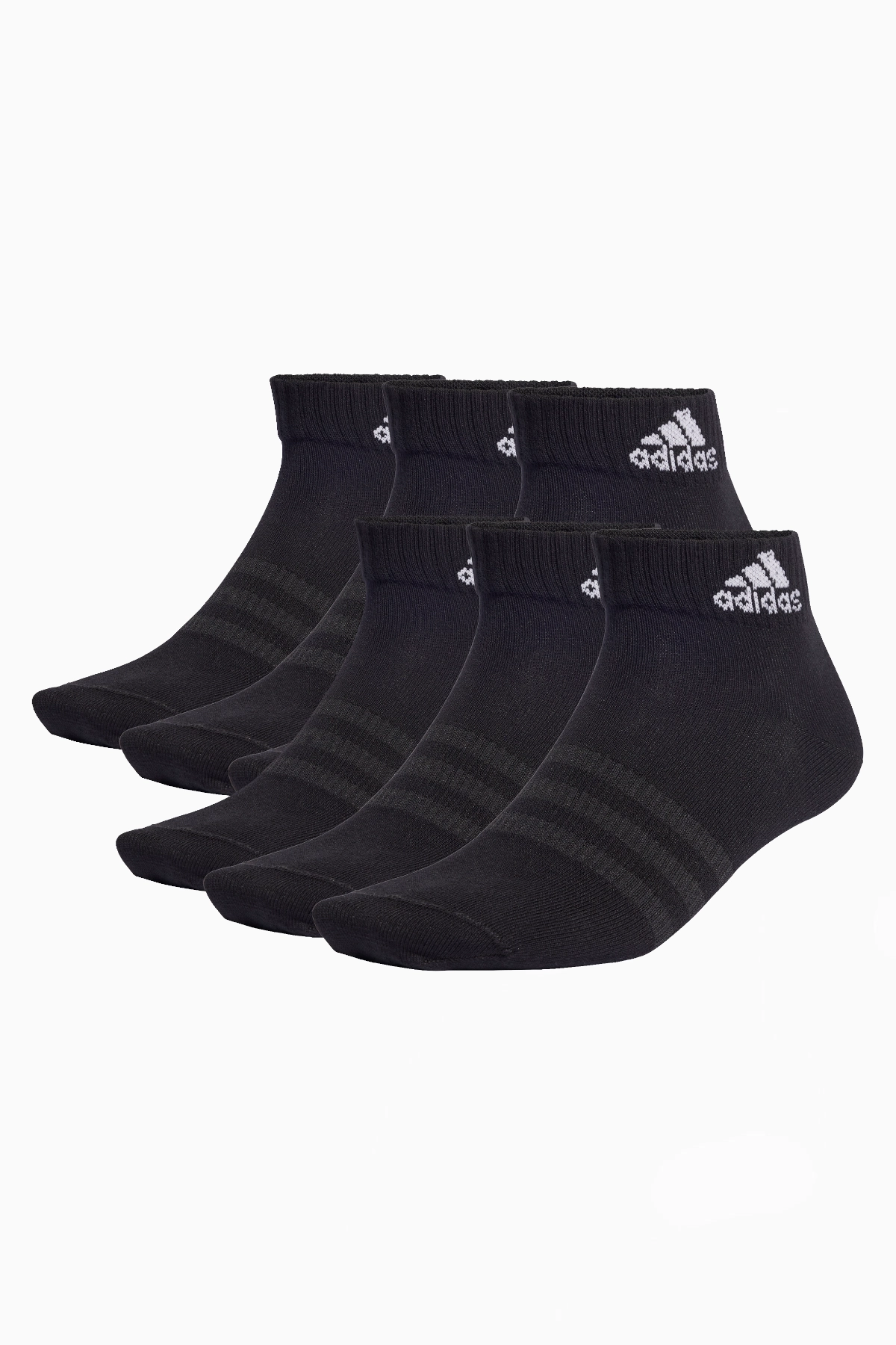 Skarpety adidas Thin and Light Ankle 6-Pack - Czarny