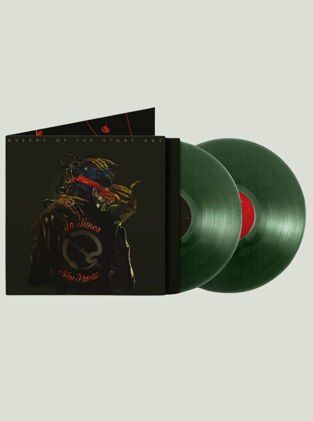 Płyta winylowa Queens Of The Stone Age - In Times New Roman... (Limited Edition) (Green Vinyl)