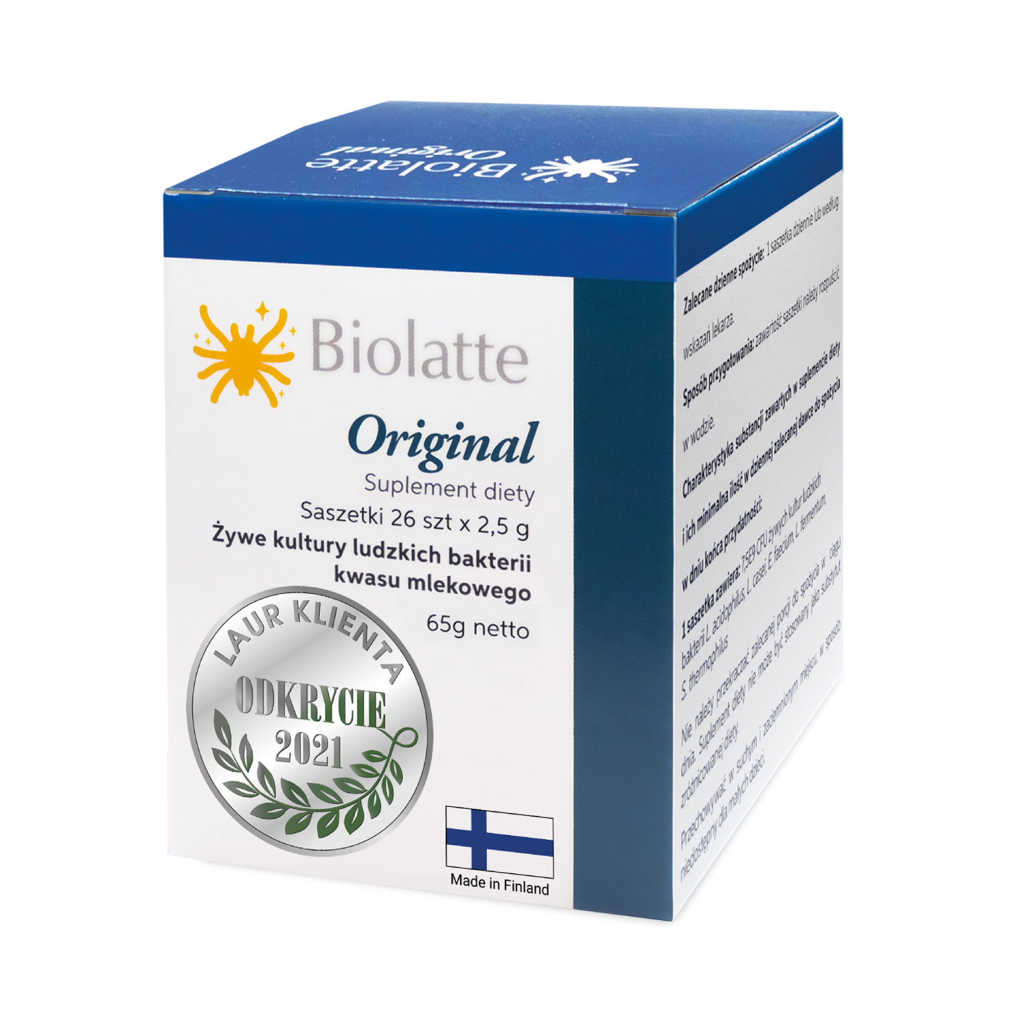 Biolatte original, 26 saszetek x 2,5 g