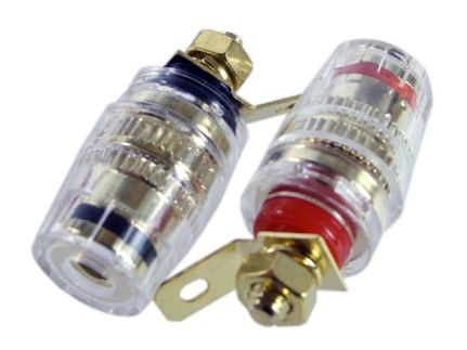 Gniazdo głośnikowe małe CZARNE