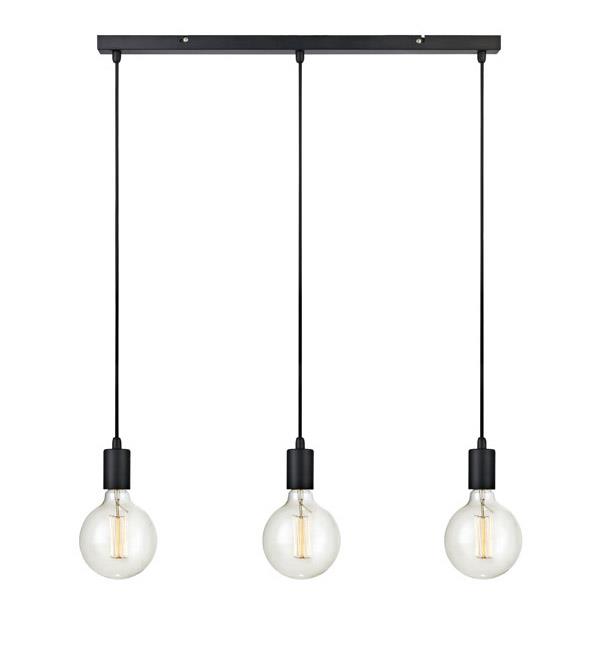 Markslöjd Sky lampa wisząca 3x60W czarna 106336