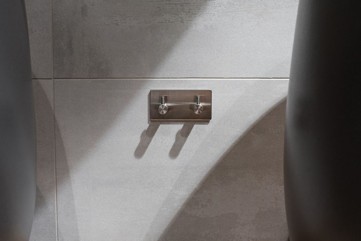 AWD Interior wieszak na ręcznik podwójny stal nierdzewna AWD02091293