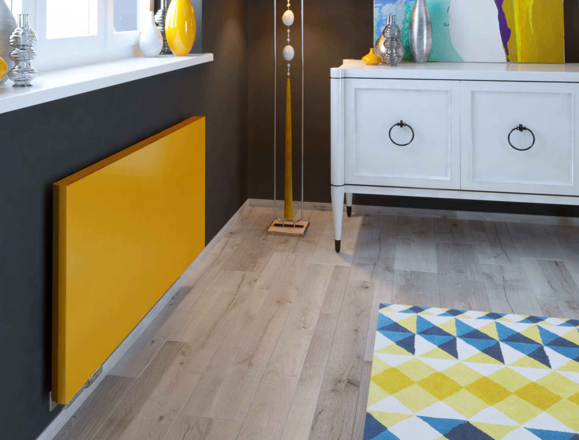 Terma Case Slim wymiennik grzejnika 136x42 cm biały WGCSX136042K916ZX