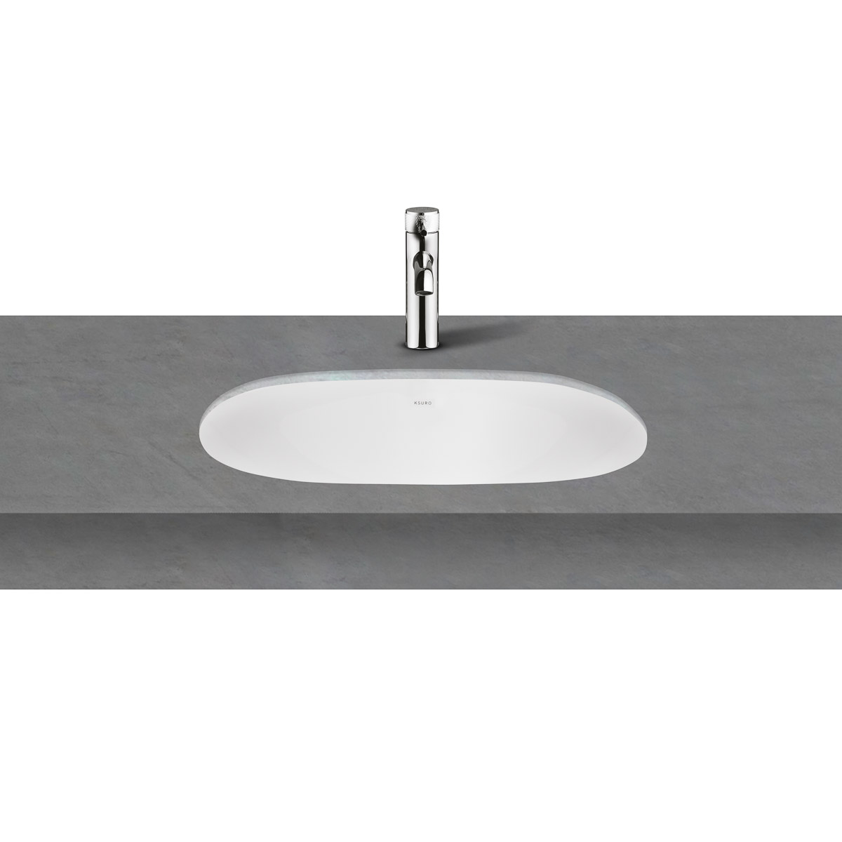 Ksuro 109 umywalka 49,5x35 cm owalna podblatowa biała 20814000 - Wysyłka w 24h