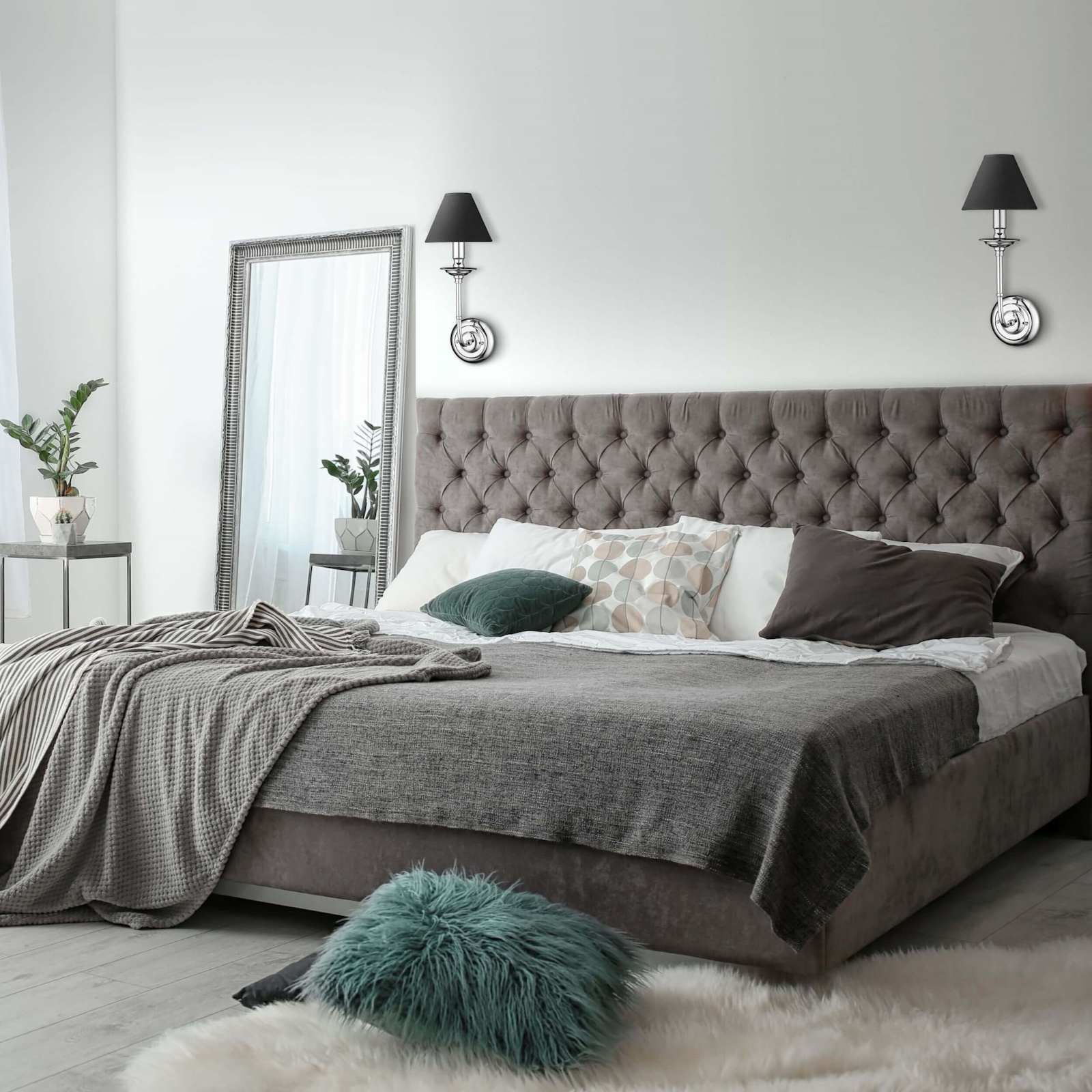 Light Prestige Glamour kinkiet 1x40 W czarny LP-979/1W