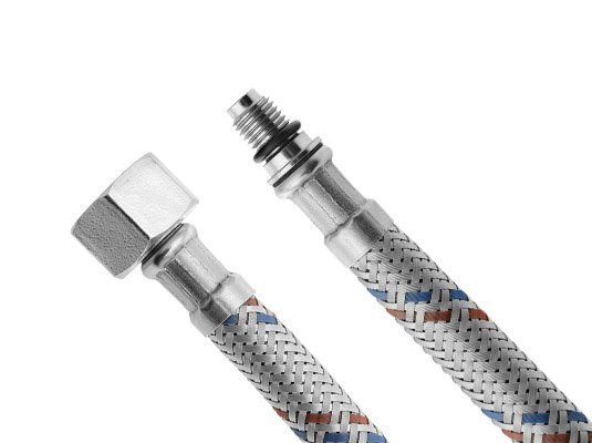 Aqualine wąż przyłączeniowy nierdzewny 40 cm chrom 44440