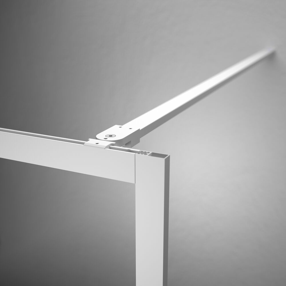 Sealskin Contour Walk-In ścianka prysznicowa 90 cm wolnostojąca biały mat/szkło przezroczyste CDA30886025100