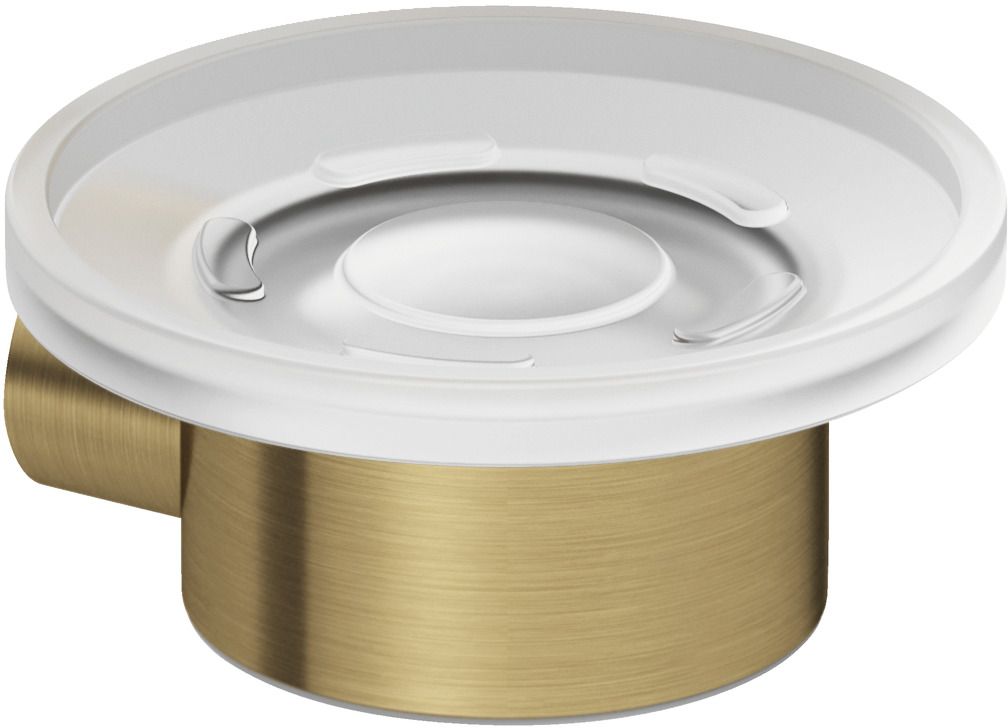 Kludi Vela R mydelniczka ścienna złoty szczotkowany 58985N0