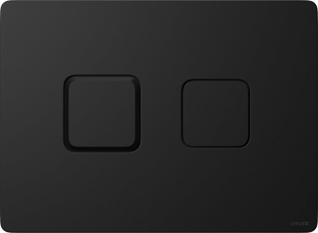 Cersanit Accento Square przycisk spłukujący do WC pneumatyczny czarny mat K97-426 - Wysyłka w 24h