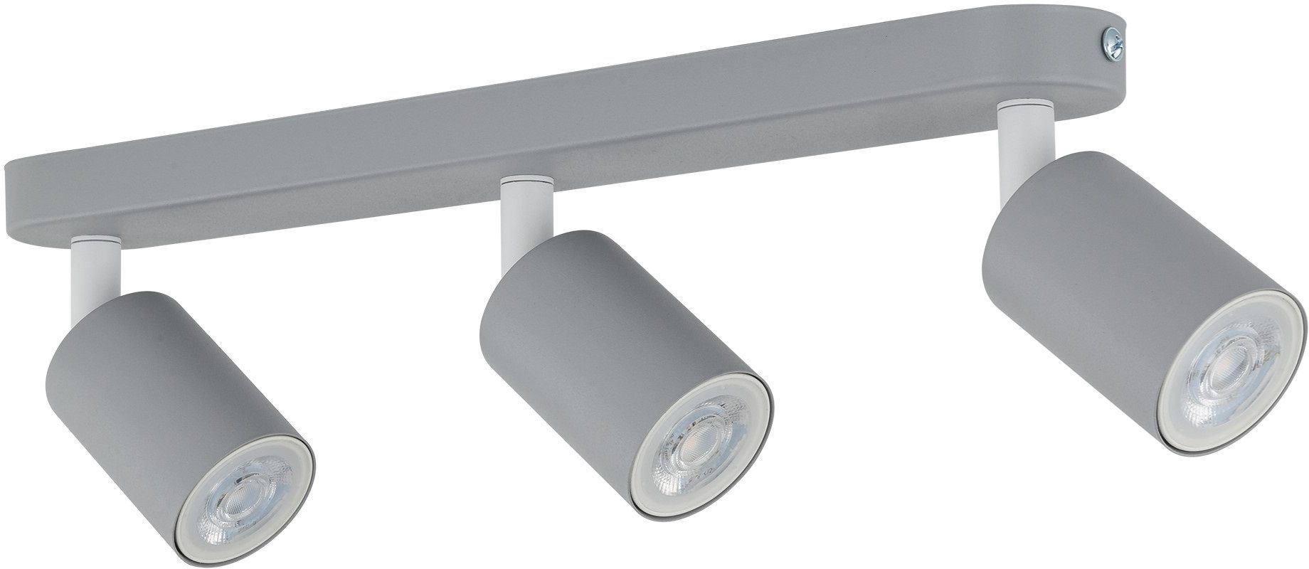 TK Lighting Livia lampa podsufitowa 3x10 W szara 10242