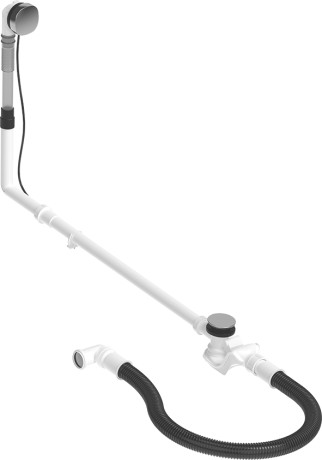 Duravit zestaw przelewowo-odpływowy Quadroval chrom 792210000001000