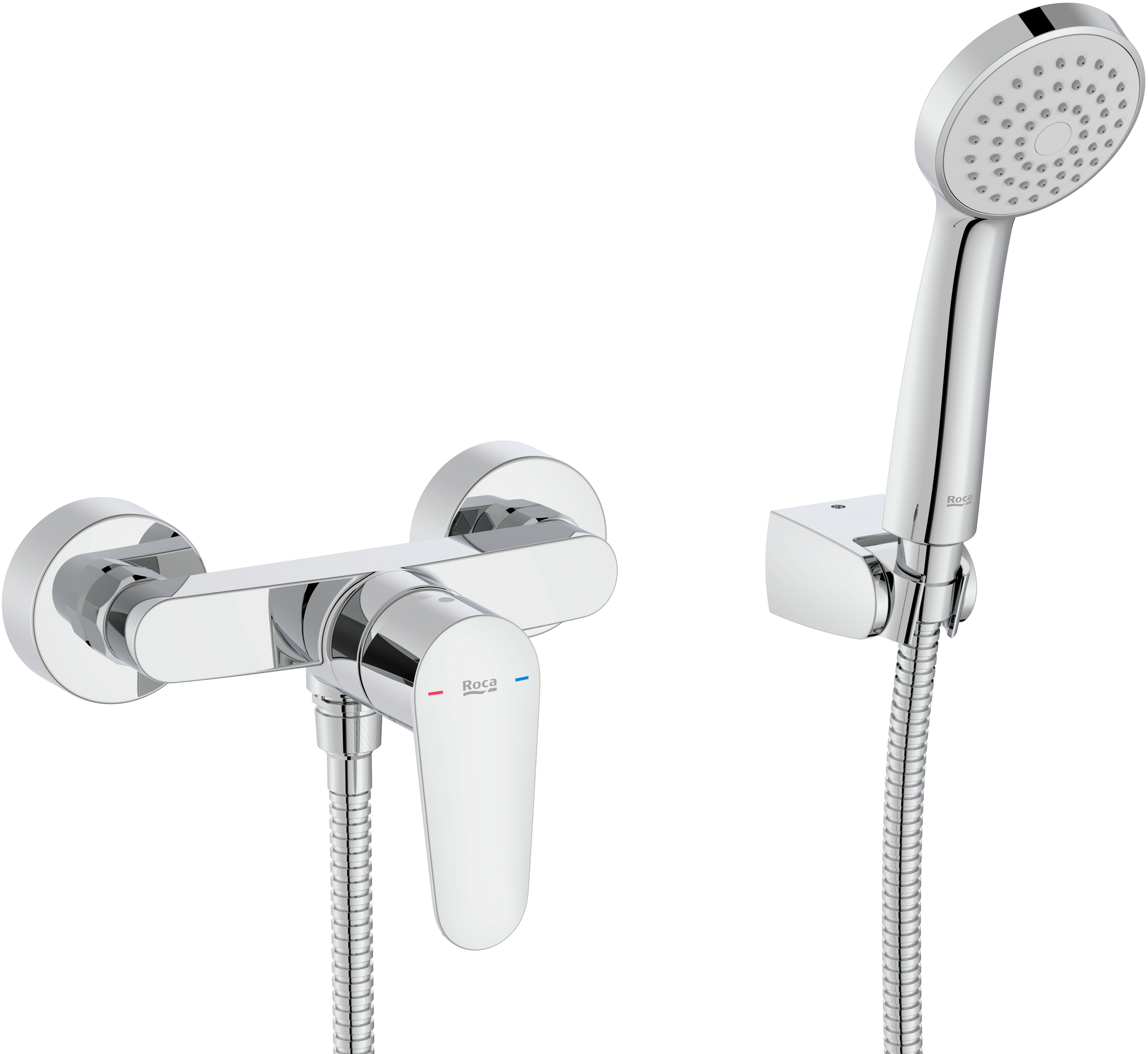 Roca Victoria Plus bateria prysznicowa ścienna chrom A5A204FC00