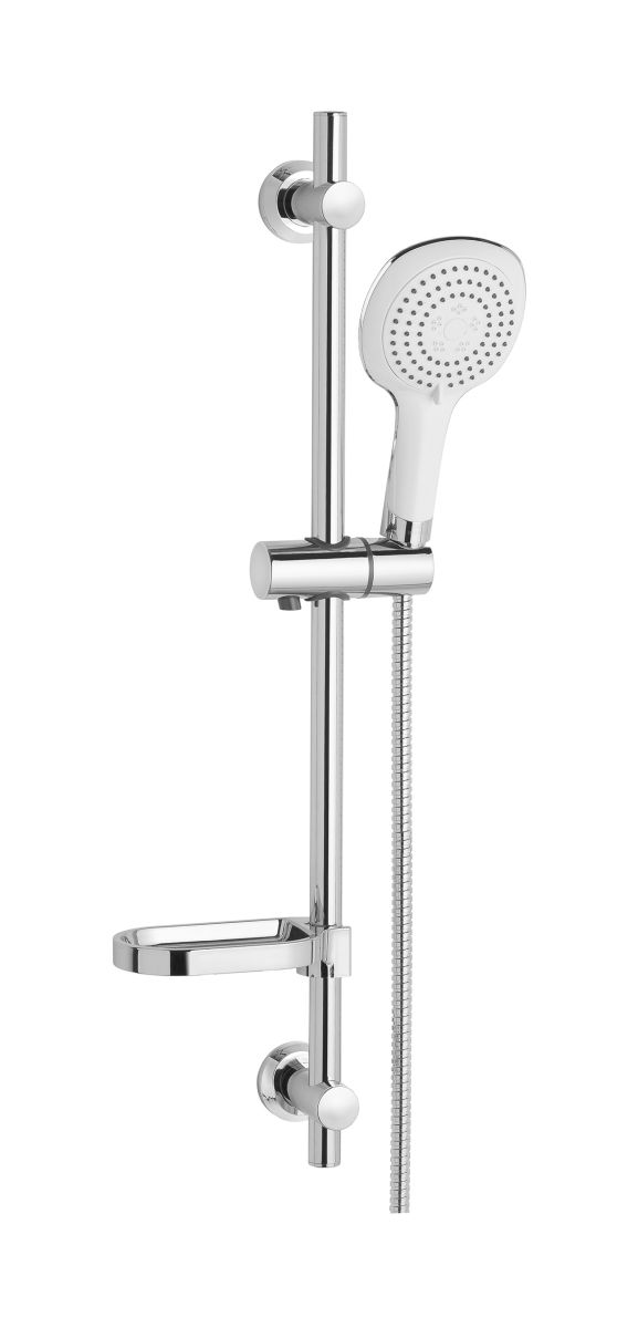 Invena Elea zestaw prysznicowy chrom/biały AU-82-NAT