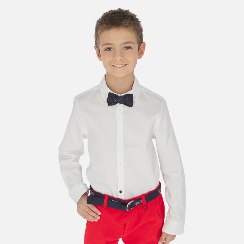 MAYORAL 6154 Koszulka bawełniana z muszką dla chłopca