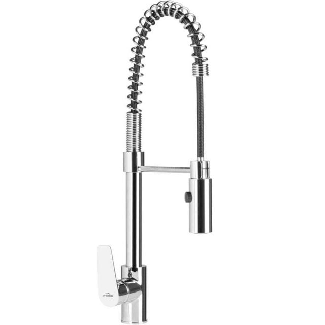 INVENA Bateria kuchenna stojąca DOKOS z 2-funkcyjną wylewką chrom BZ-