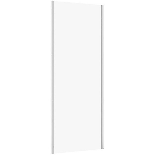 Ścianka prysznicowa boczna LARGA chrom 80x195 szkło transparentne